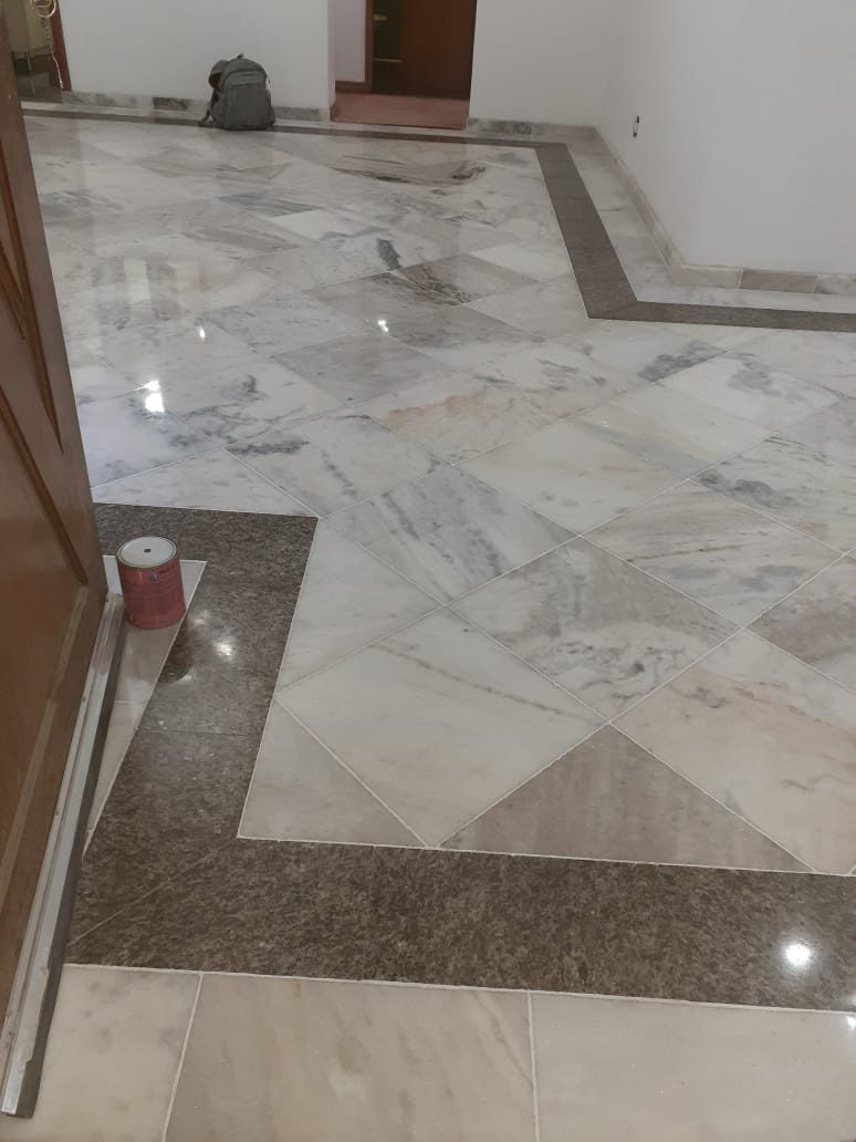 Mármore restaurado na Vila Maria - JF Polimentos